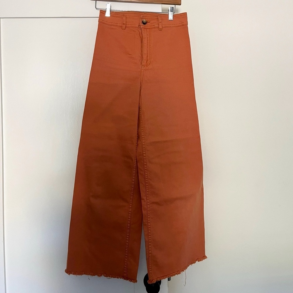 Billabong Orange Wide-Leg Pants